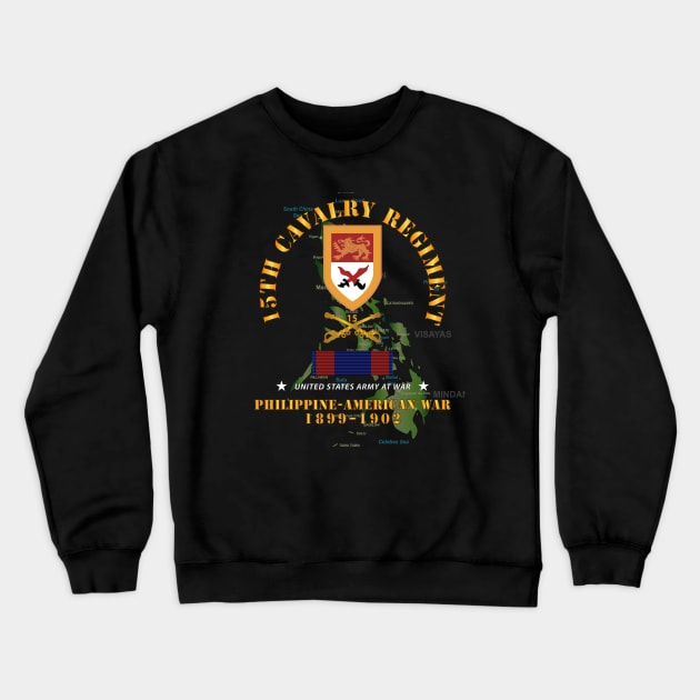 15th Cavalry Regiment - Phil AMerican War w PHIL WAR SVC Crewneck Sweatshirt by twix123844